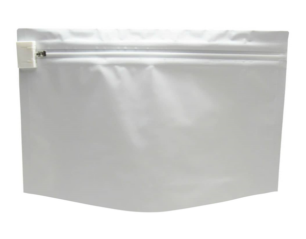 Small (6.69x4 in), White Matte ASTM-Lock Child Resistant Pouches (300/case)